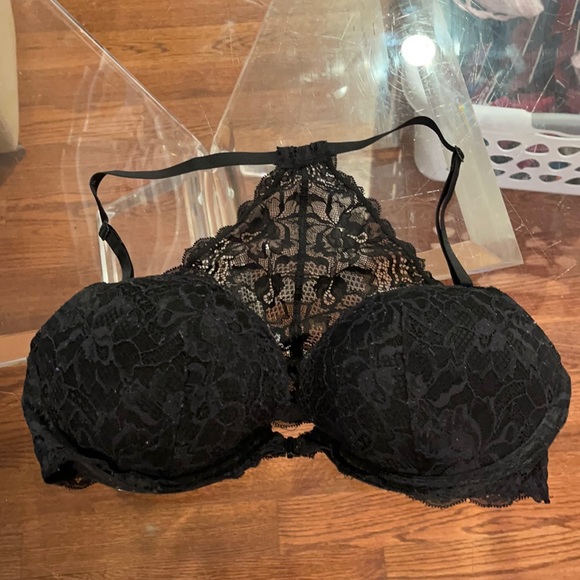 Victoria Secrets Pink 36D lace padded wire Racerback bra - Picture 1 of 4